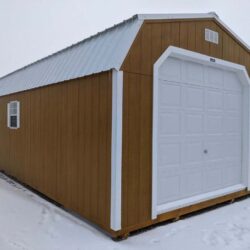 Shed for Garage Storage and Vehicle Protection
