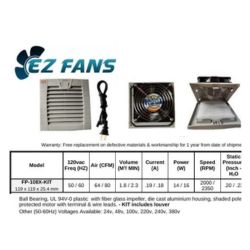 Fan Filters for Electrical Panels