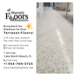 Terrazzo Floor Restoration in Lake Worth Beach, FL