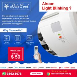 Aircon light Blinking