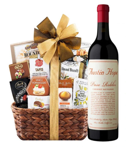 austin-hope-cabernet-sauvignon-wine-with-bon-appetit-gift-basket- austin-hope-cabernet-sauvignon-wine-with-bon-appetit-gift-basket-