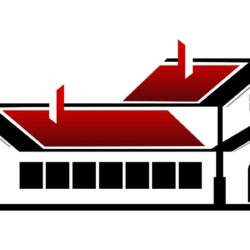 Roofing-company-logo-with-hidden-shapes