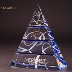 Custom Crystal Trophy for Corporate Excellence