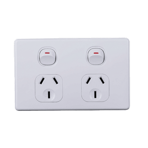 Slimline-Double-Horizontal-Powerpoint-250V-10A Slimline-Double-Horizontal-Powerpoint-250V-10A