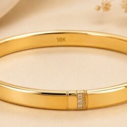 18k Gold Bangle Bracelet The 18k Gold Bangle Bracelet Designs That Add Instant Elegance (1)