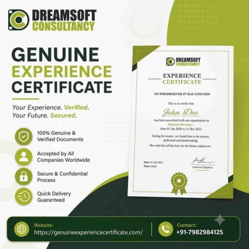 ExperienceCertificateProder ExperienceCertificateProder