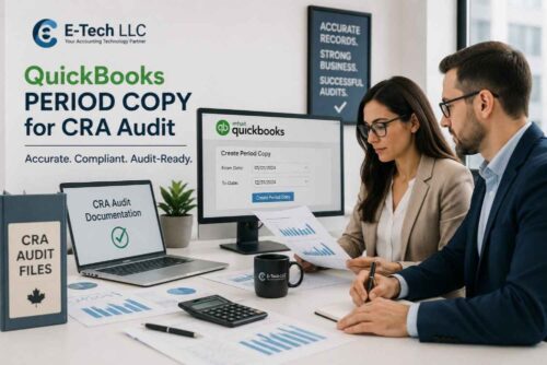QuickBooks Period Copy for CRA Audit QuickBooks Period Copy for CRA Audit