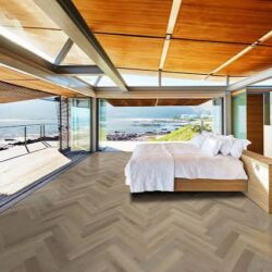 Herringbone hybrid floor
