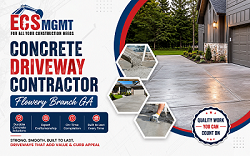 Concrete Driveway Contractor Flowery Branch GA 1