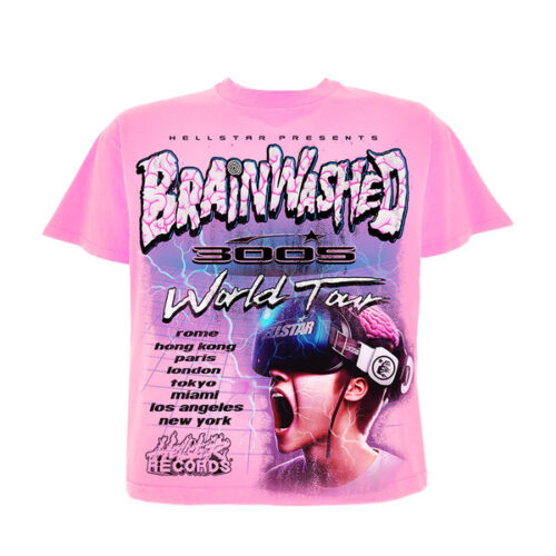 Hellstar Brainwashed World Tour Tee Shirt Hellstar Brainwashed World Tour Tee Shirt