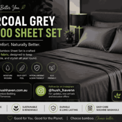 Charcoal Grey Bamboo Sheet Set_11zon