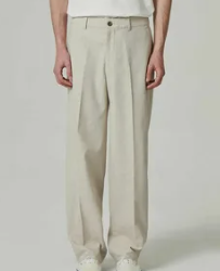 Beige linen mens linen pants outfit
