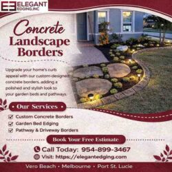Concrete Landscape Edging Near Melbourne, FL