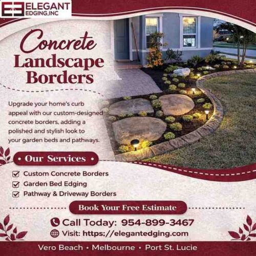 Concrete Landscape Edging Near Melbourne, FL Concrete Landscape Edging Near Melbourne, FL