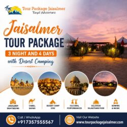 Jaisalmer Tour Package 3 Night and 4 Days with Desert Camping