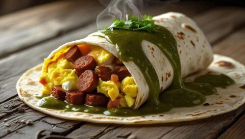 verdesaucewithbreakfastburritp verdesaucewithbreakfastburritp