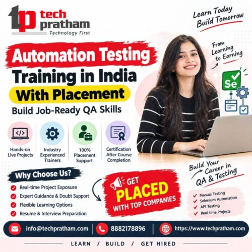 Automation testing training in india with placement Automation testing training in india with placement