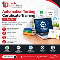 Automation testing certificate training in india