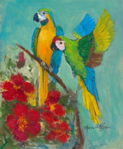 Vibrant Bird Acrylic Painting Vibrant Bird Acrylic Painting