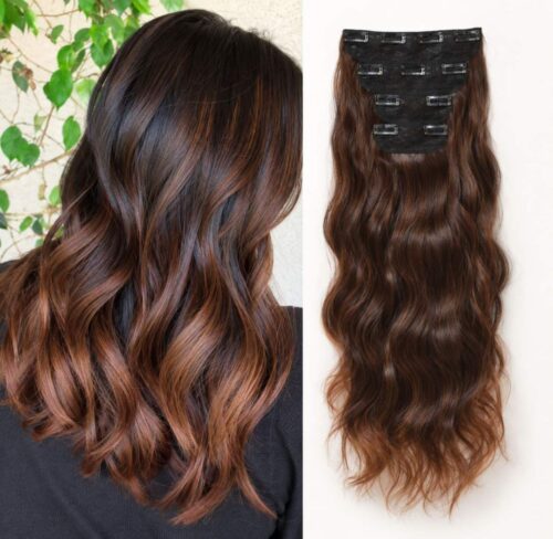 Brown Wavy Hair Extensions Brown Wavy Hair Extensions