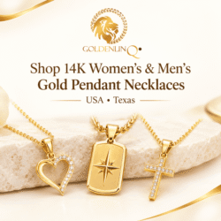 Shop_14K_Women__Mens_Gold_Pendants_Necklace_in_USA_Texas