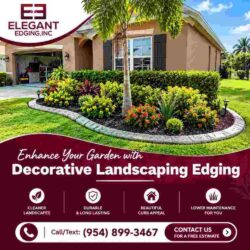 concrete lawn edging near Port St Lucie, FL